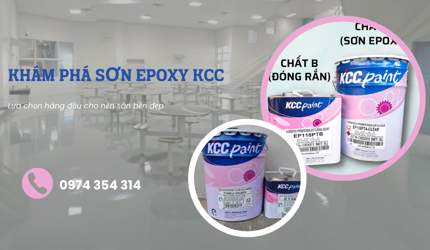 Sơn epoxy kcc giữ vị trí hàng đầu trong ngành sơn