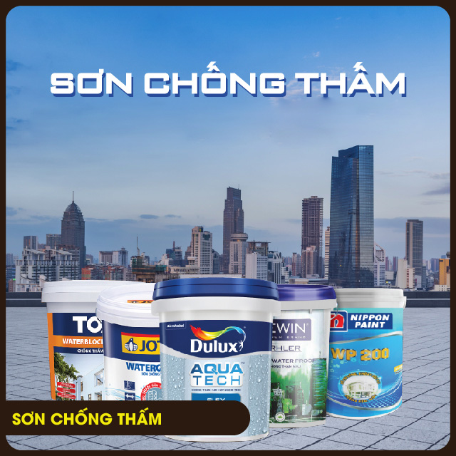 5 Dòng sơn chống thấm sàn mái bê tông hiệu quả nhất hiện nay