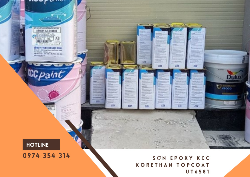 Sơn Epoxy KCC Korethan Topcoat UT6581